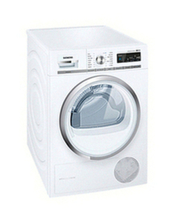 Siemens WT47W590GB Condenser Tumble Dryer, 8kg Load, A++ Energy Rating, White